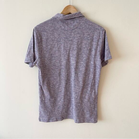 Faherty Polo Shirt Short Sleeves Men’s size S Purple Pink Stripes - Picture 6 of 9